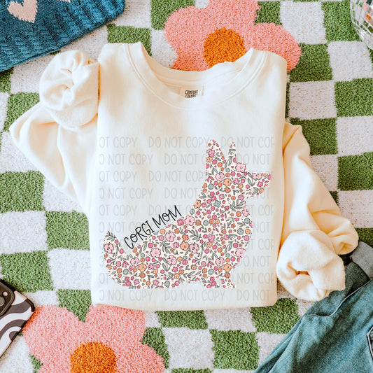 Corgi Dog Mom-Comfort Color Sweatshirt