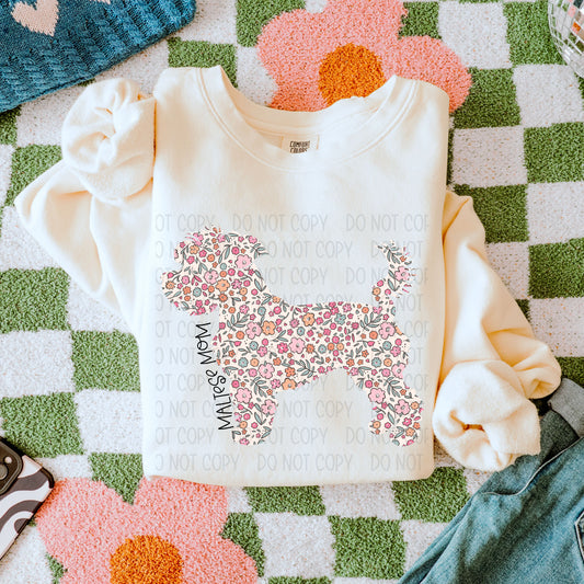 Maltese Dog Mom-Comfort Color Sweatshirt