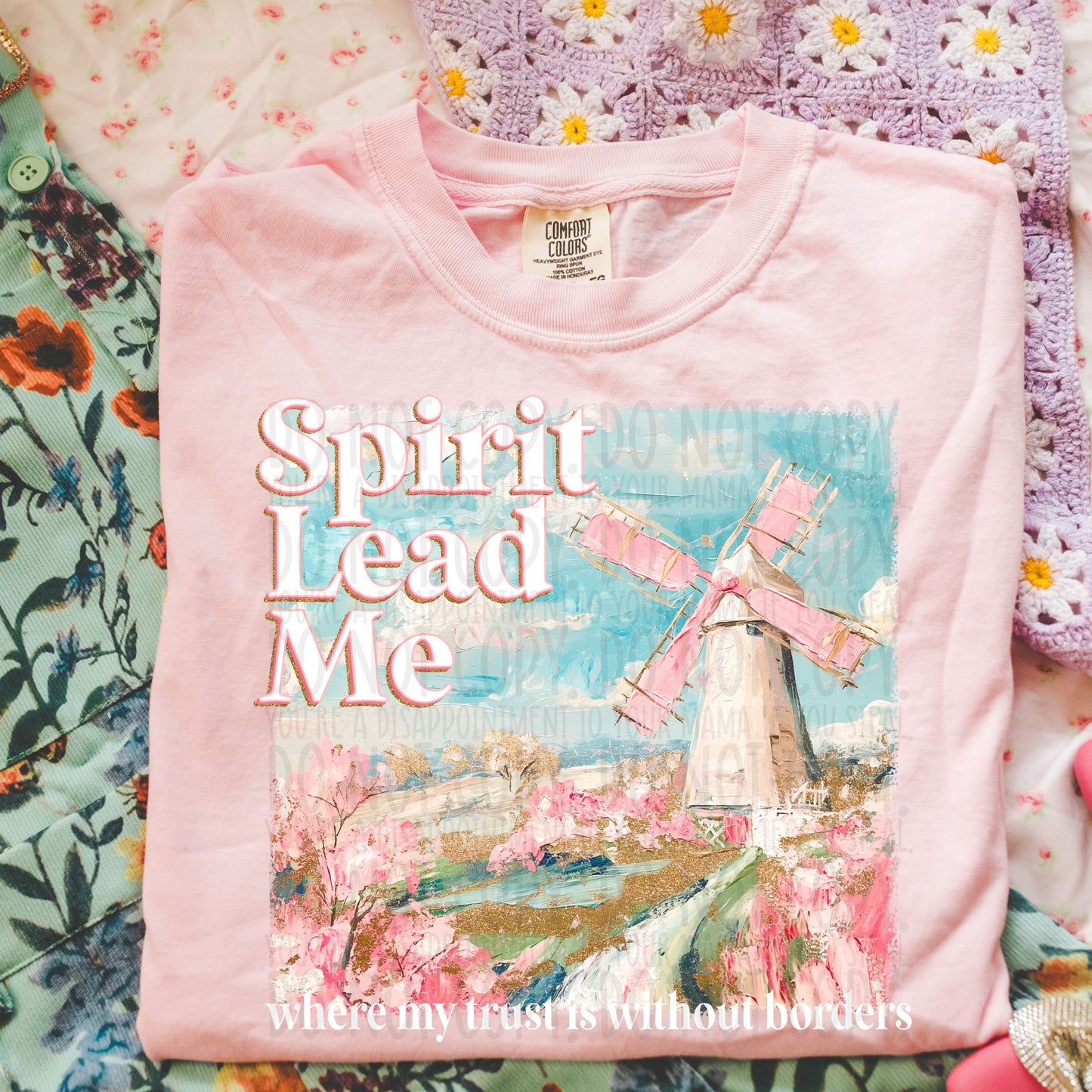 Spirit Lead Me where my trust is without borders-DTF Transfer