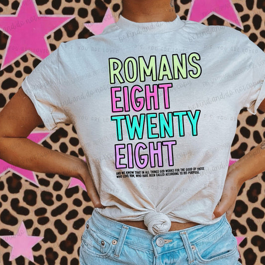 Romans 8:28-DTF Transfer