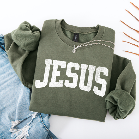 Jesus Distressed- DTF Transfer