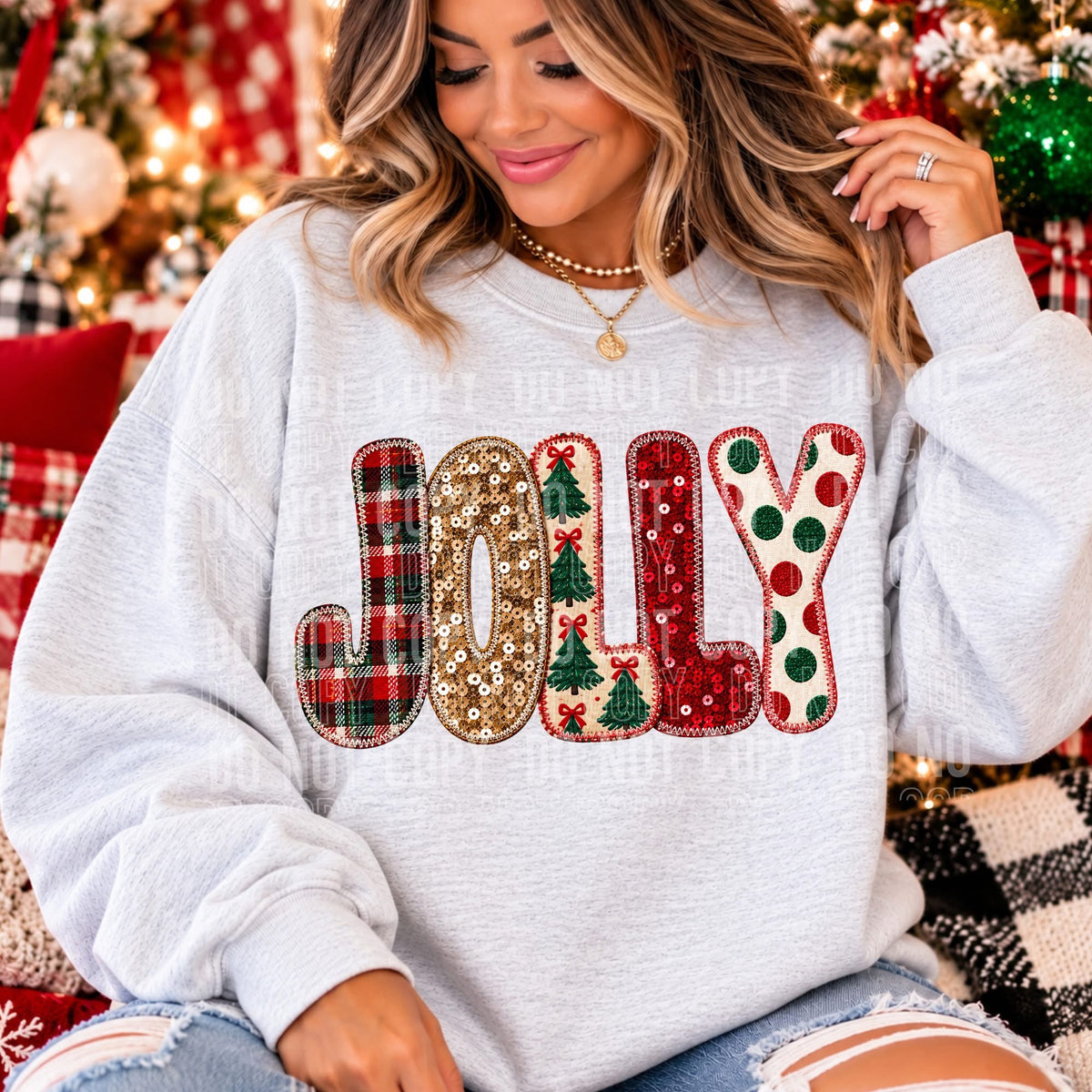 Faux Applique Jolly - DTF Transfer