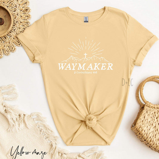 Waymaker white font- dtf transfer