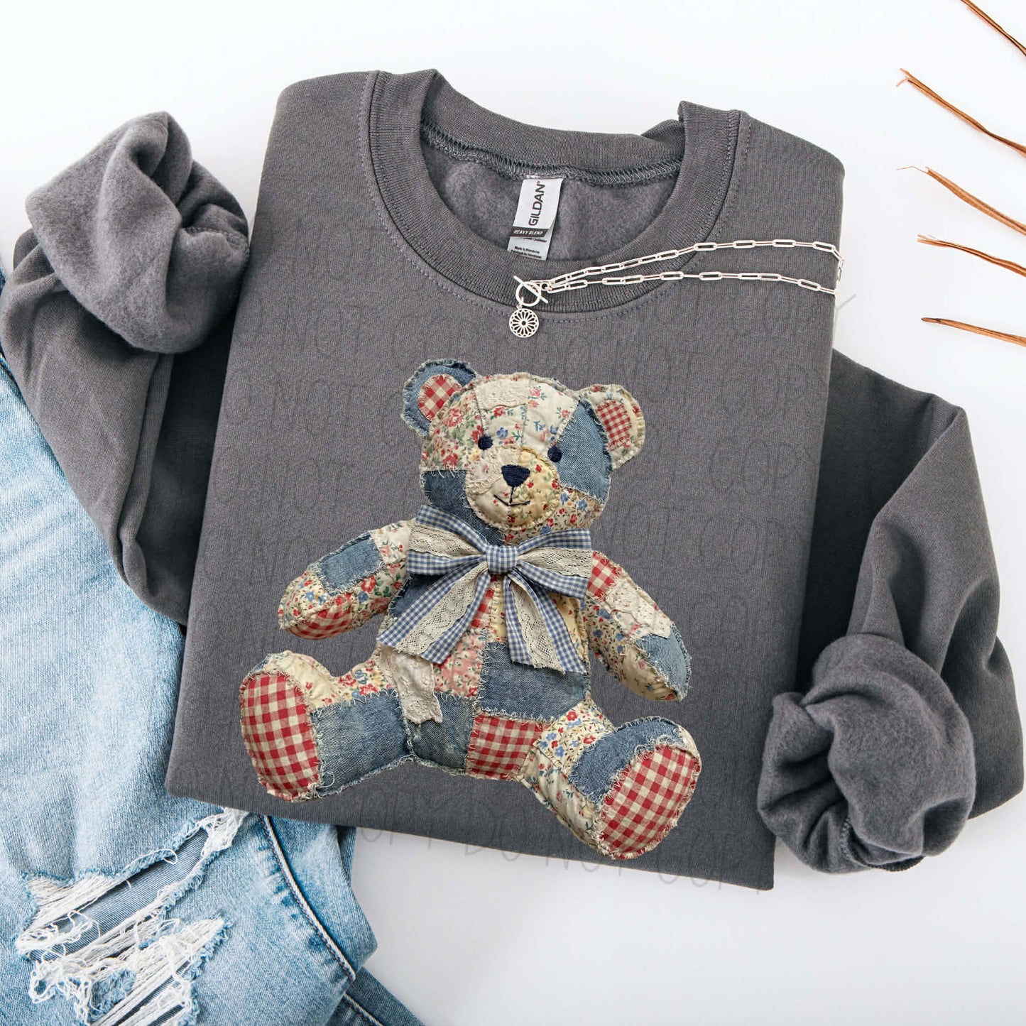 Quilted bear- DTF Transfer