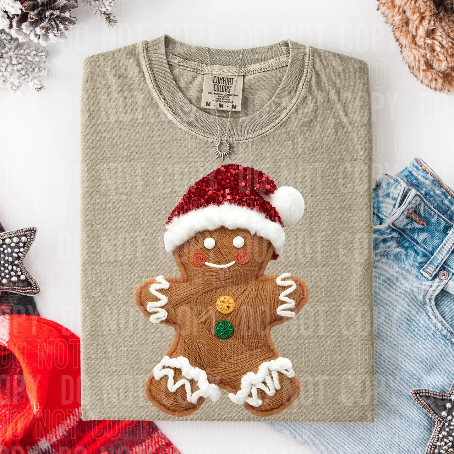 Gingerbread yarn (not real and not a patch)- DTF Transfer