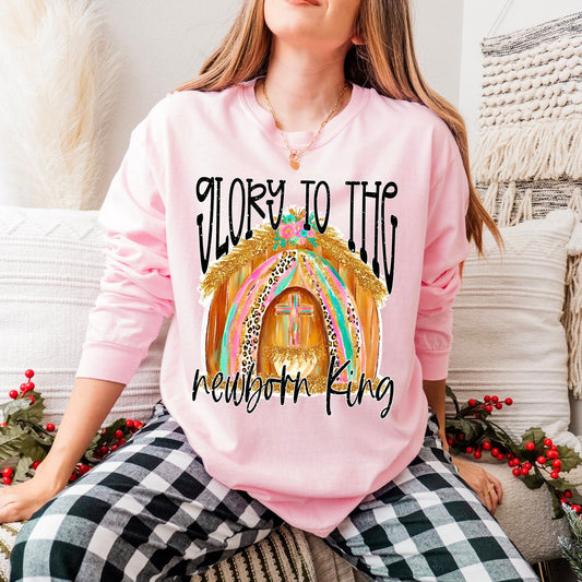 Glory to the newborn King- DTF Transfer