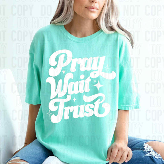 Pray wait trust- DTF Transfer