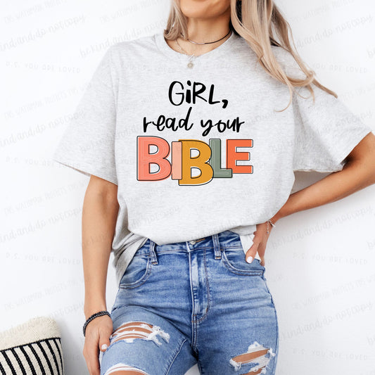 Girl Read Your Bible-DTF Transfer