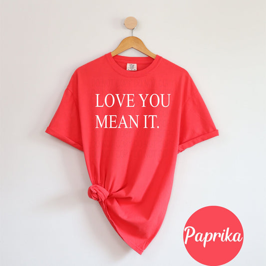Love you Mean it- DTF Transfer