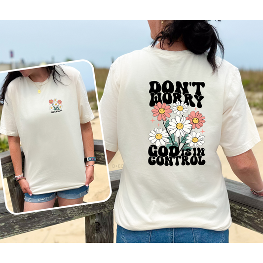 Don't worry God is in control -dtf transfer