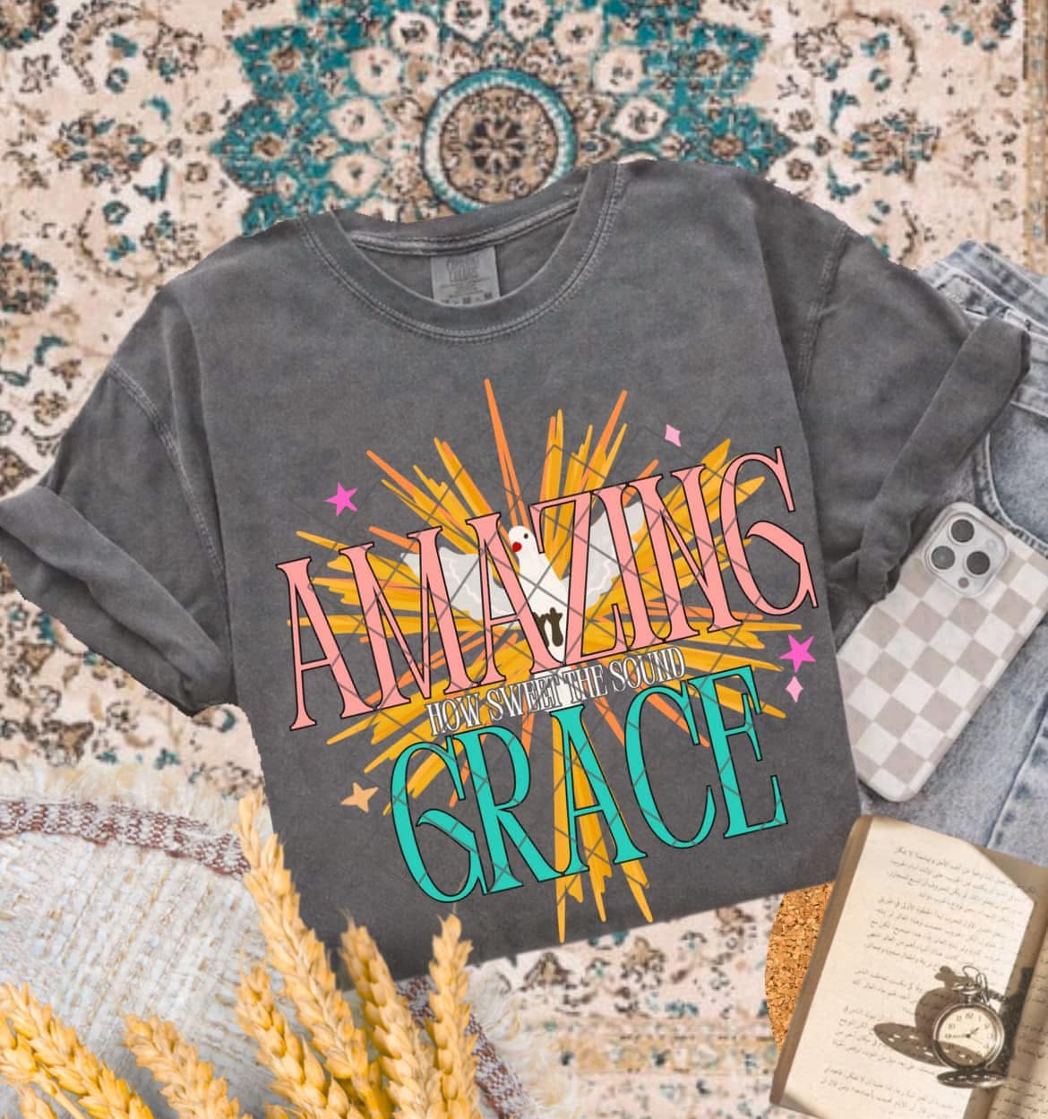 Amazing Grace-DTF Transfer