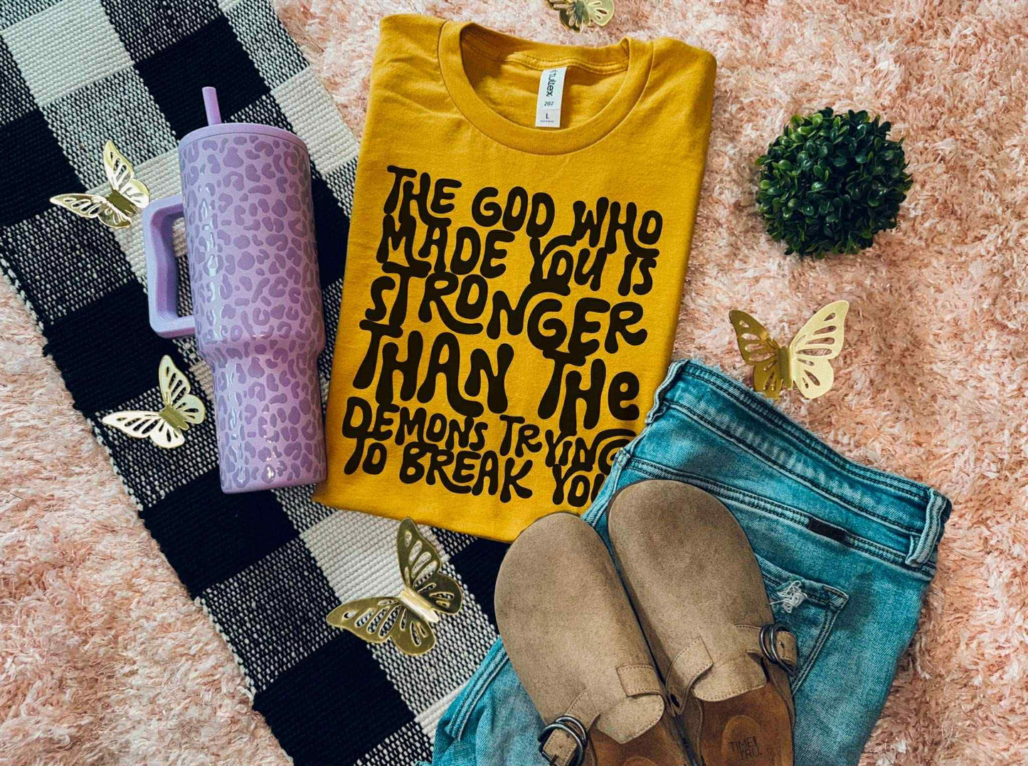 The God Who Made You Is Stronger Than the Demons Trying to Break You-DTF Transfer
