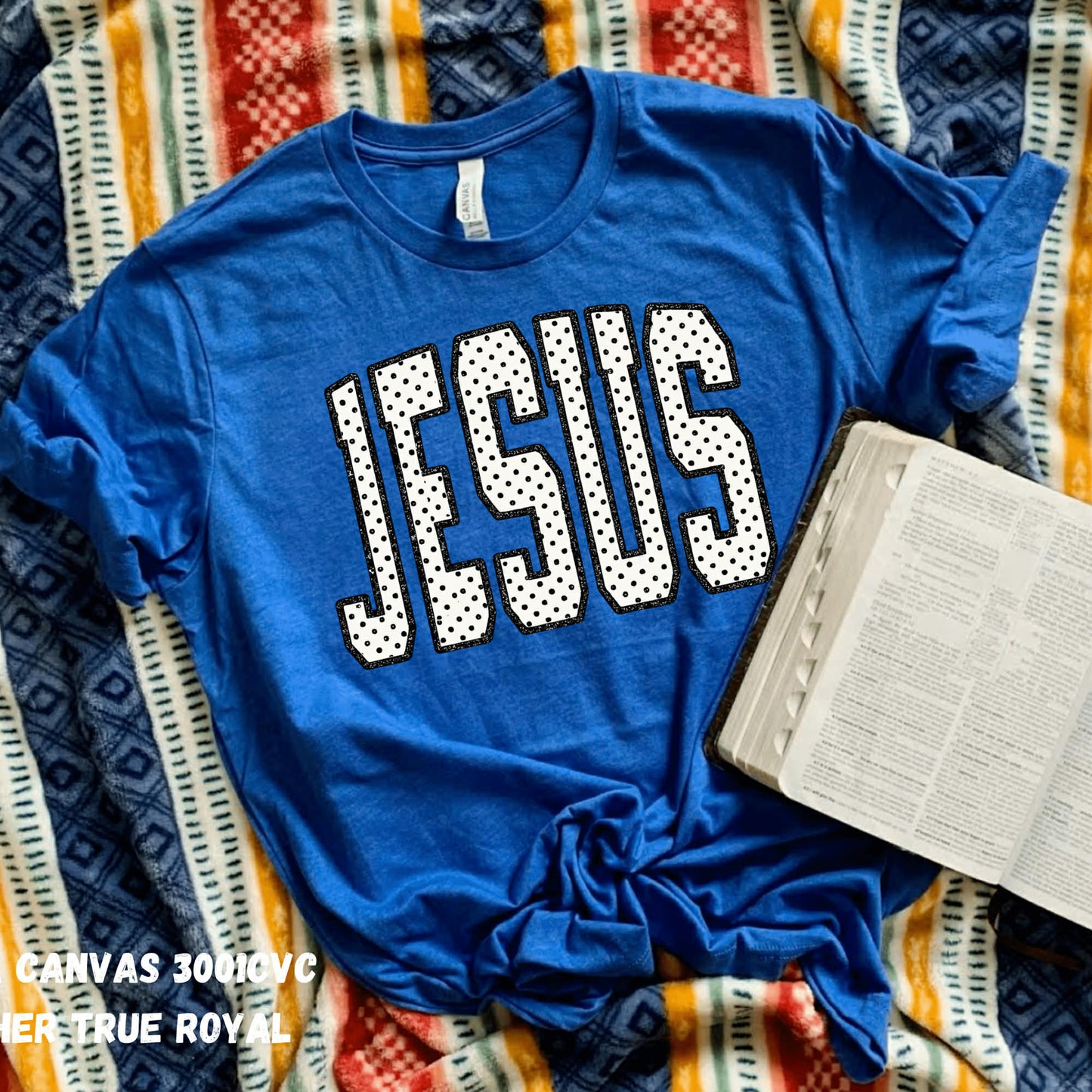 Jesus polka dots- DTF Transfer