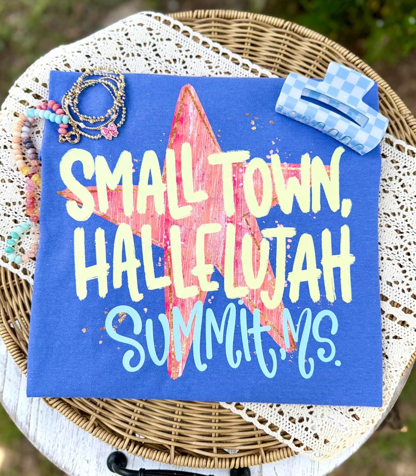 Small town, Hallelujah (blank, no custom town)- DTF Transfer