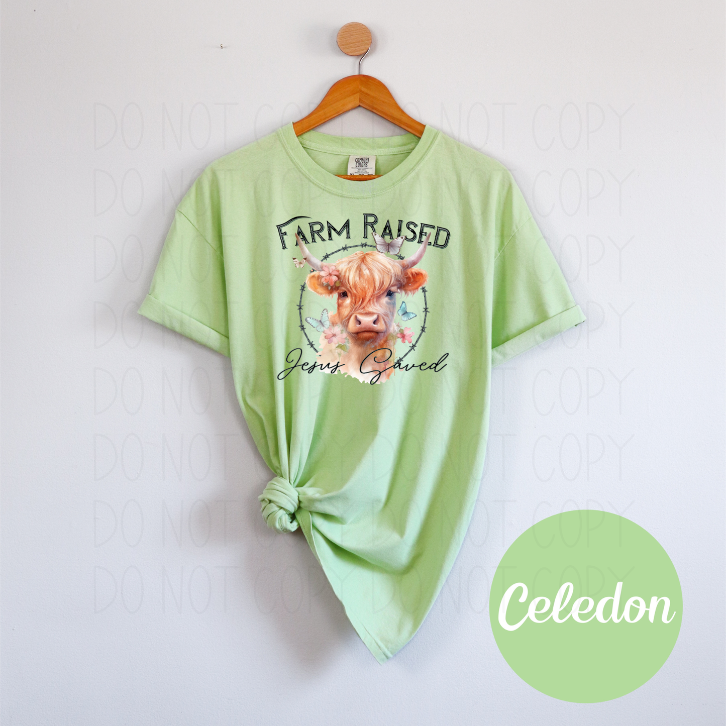 Farm Raised Jesus Saved - DTF Transfer