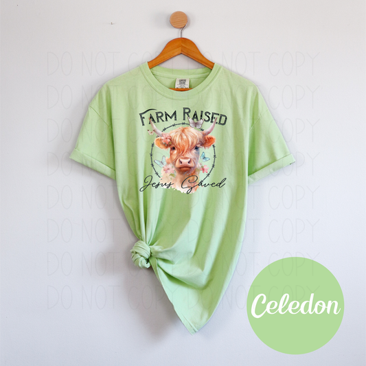 Farm Raised Jesus Saved - DTF Transfer