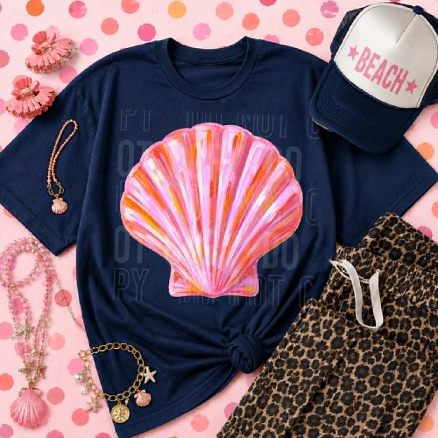 Pink Seashell - DTF Transfer