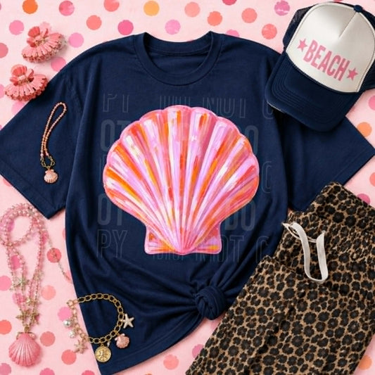Pink Seashell - DTF Transfer