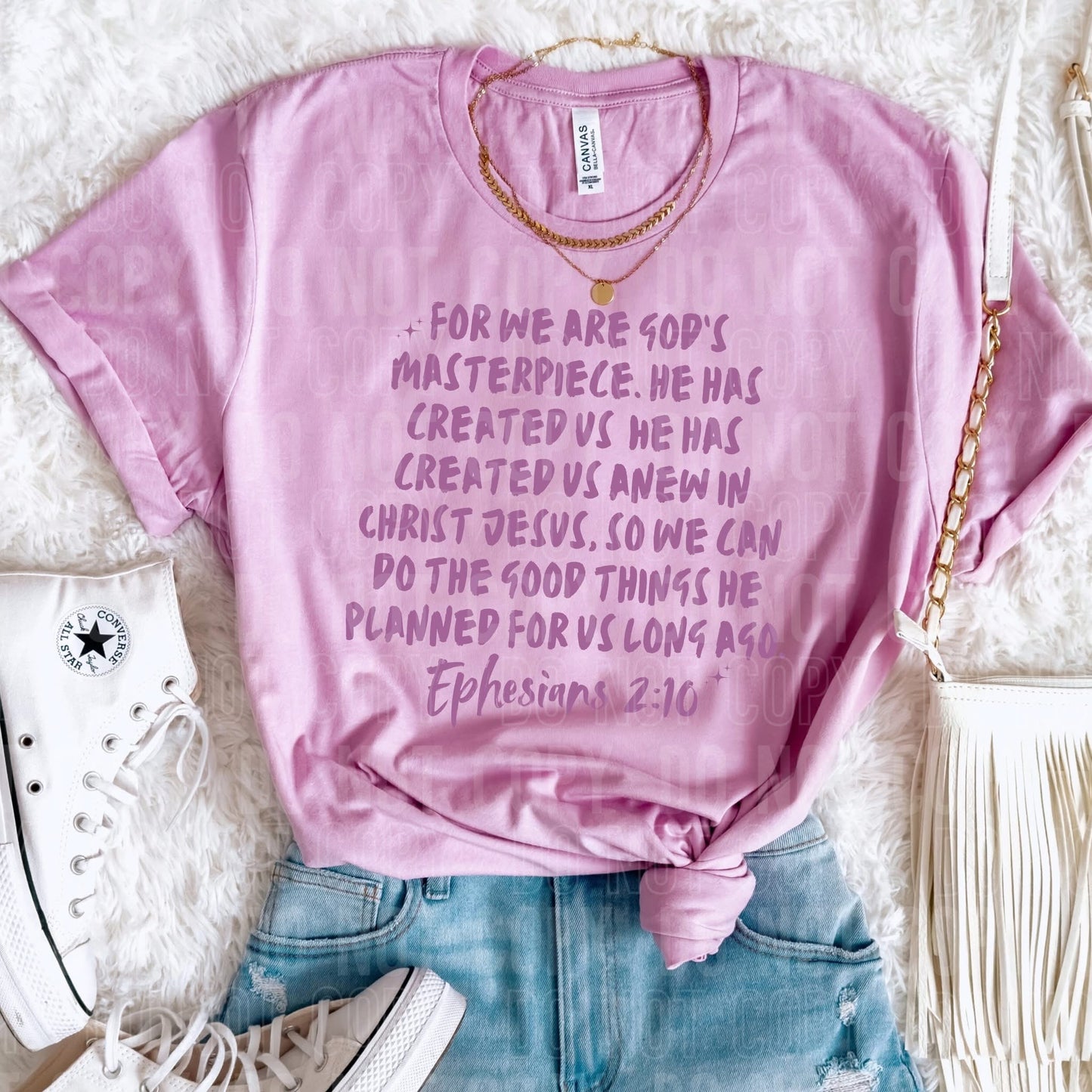 For we are God's masterpiece. He has created us- DTF Transfer