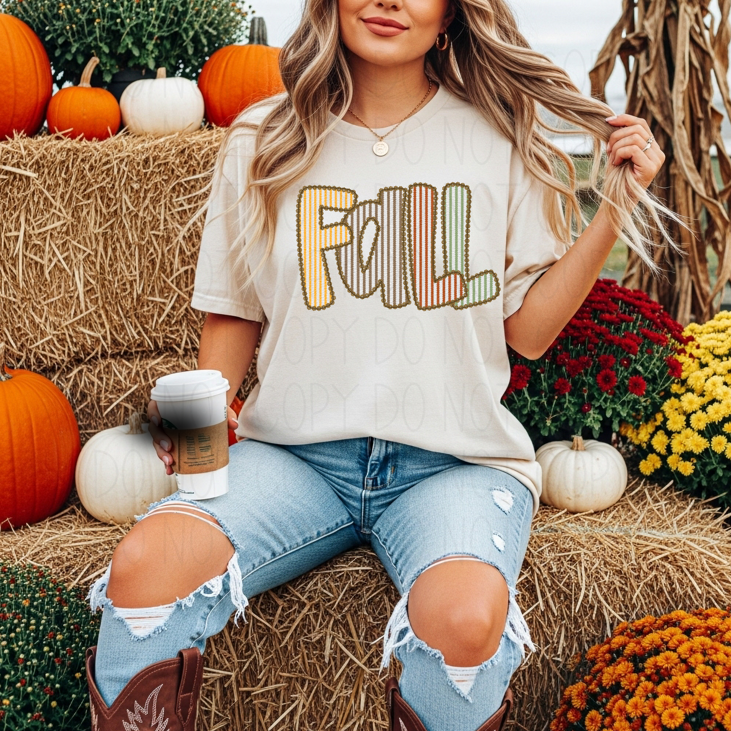 Fall Stripped- DTF Transfer