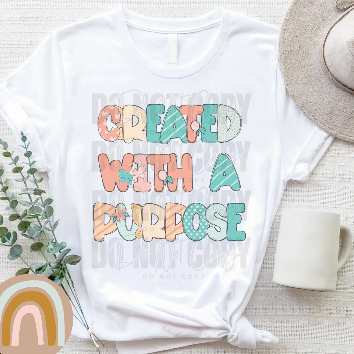 Created with a purpose- DTF Transfer