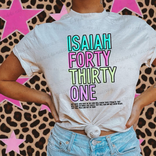 Isaiah 40:31-DTF Transfer