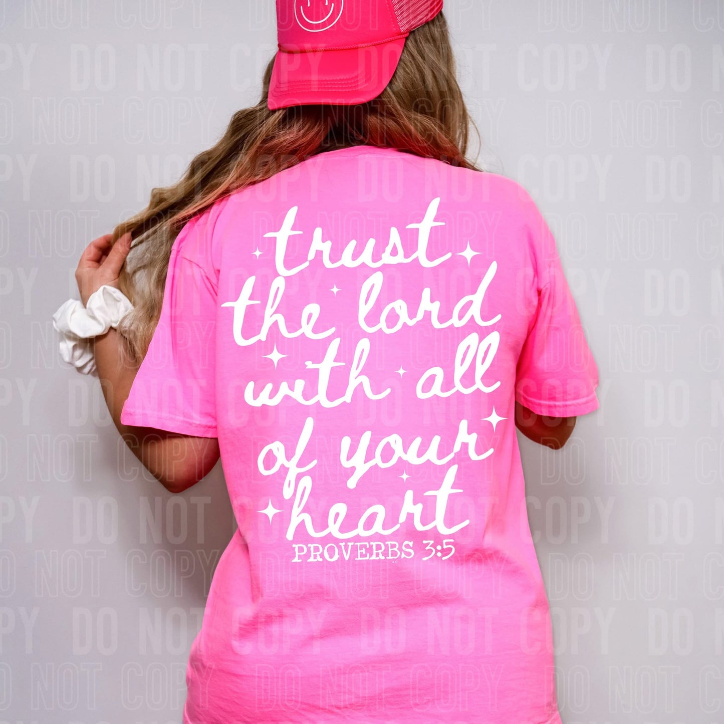 trust the Lord with all of your heart Proverbs 3:5- DTF Transfer