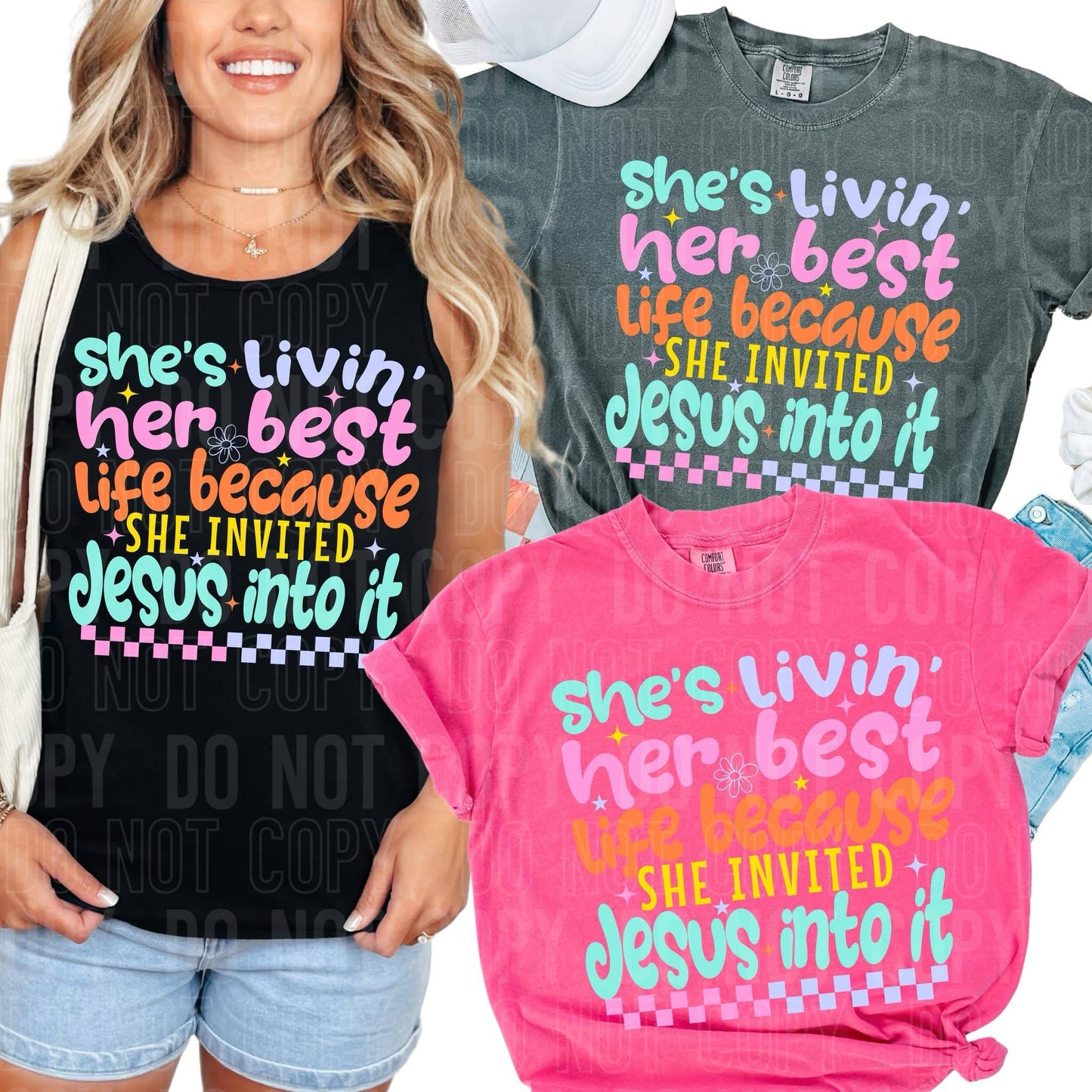 She's Living Her Best Life -DTF TRANSFER
