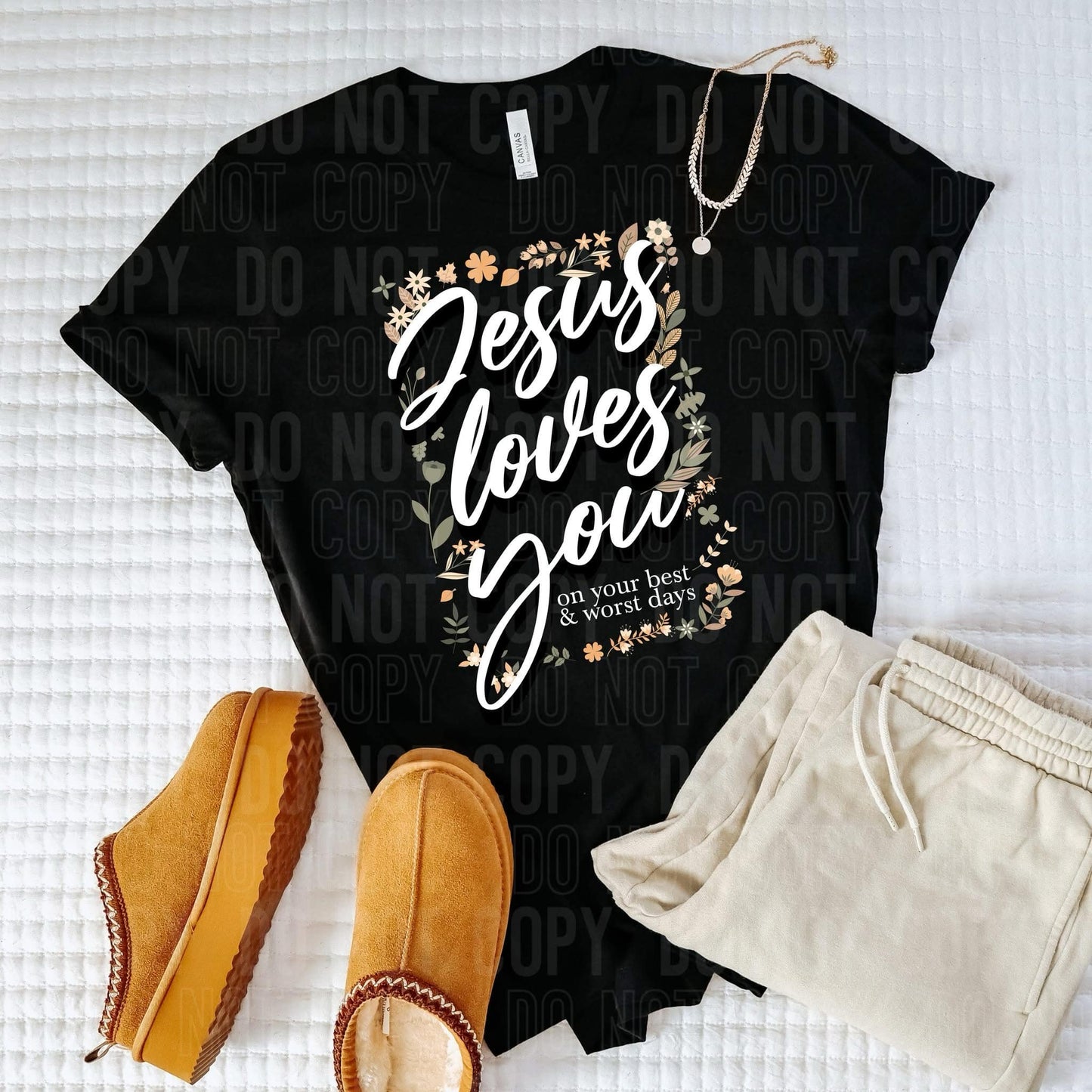 Jesus loves you-DTF Transfer