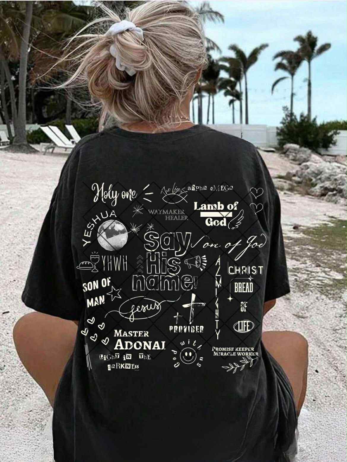 Say His Name Ivory- DTF Transfer