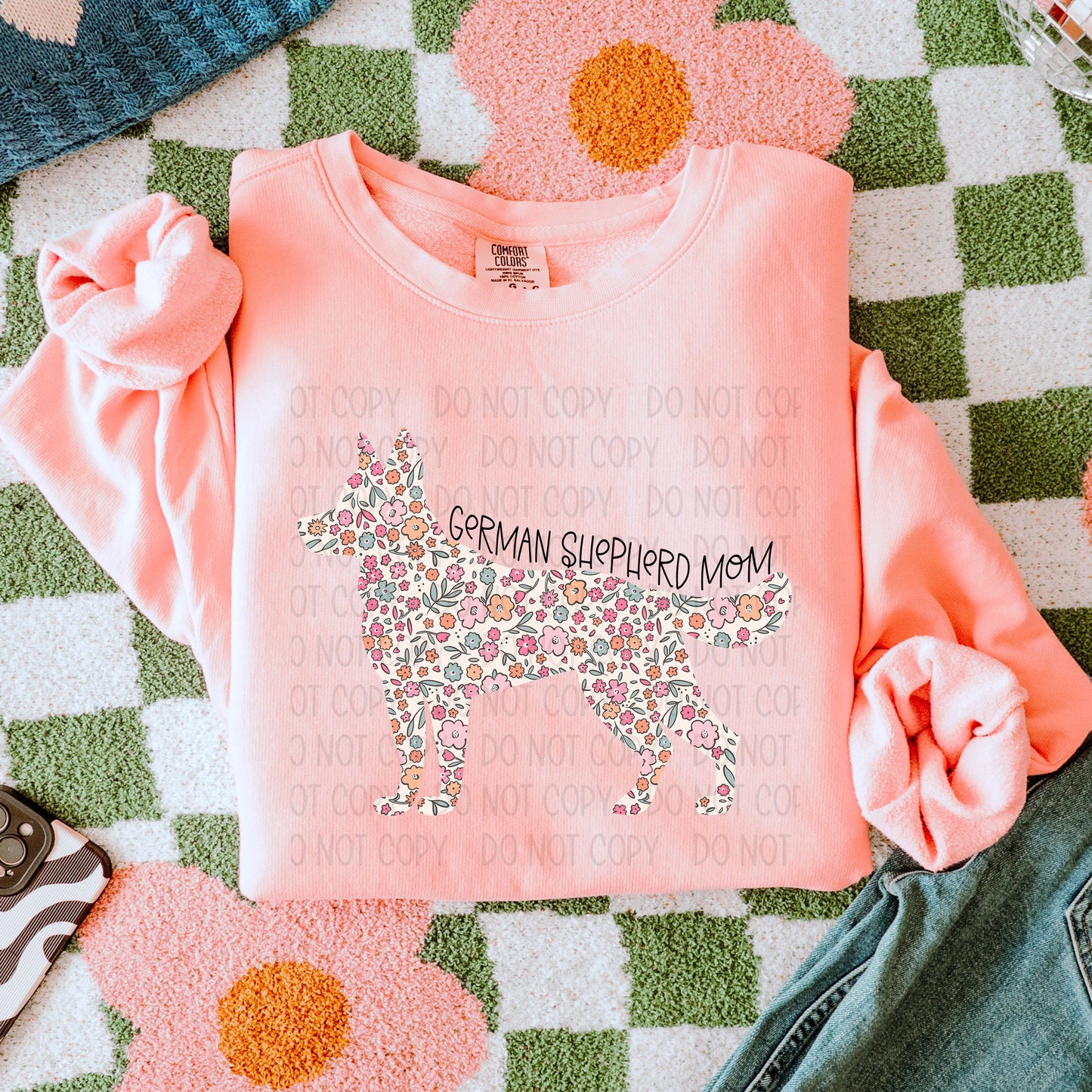 Dog Mom Floral- DTF Transfer