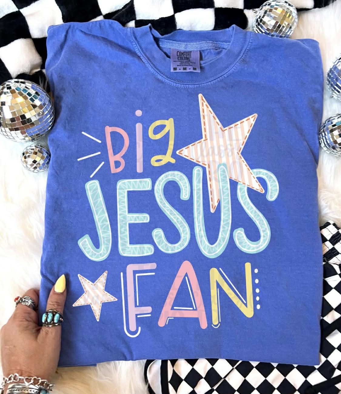 Big Jesus Fan- DTF Transfer