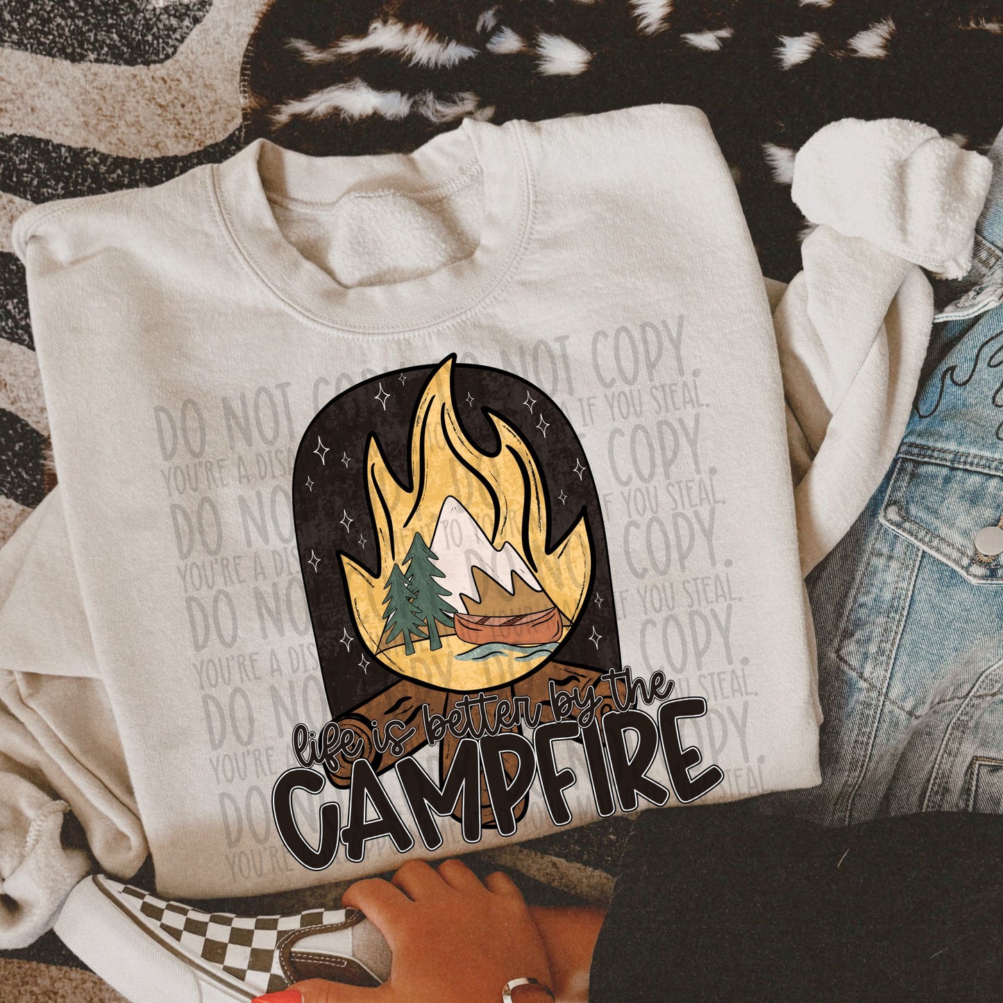 Life Is Better by the Campfire - DTF Transfer