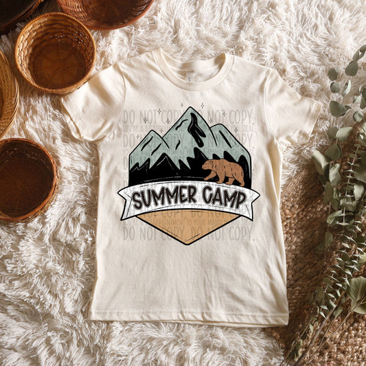 Summer Camp Tan -DTF Transfer