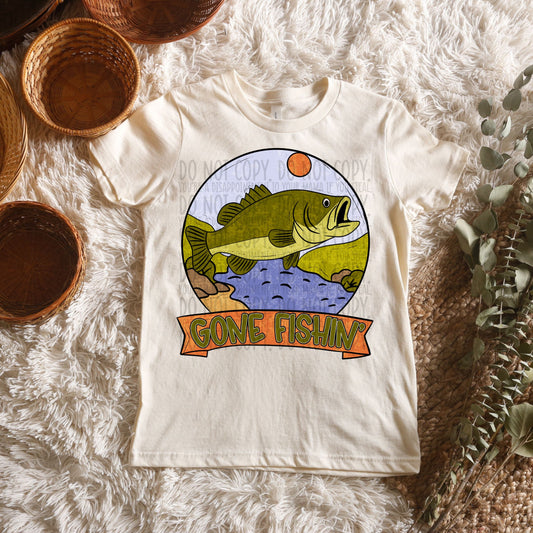 Gone Fishin' -DTF Transfer