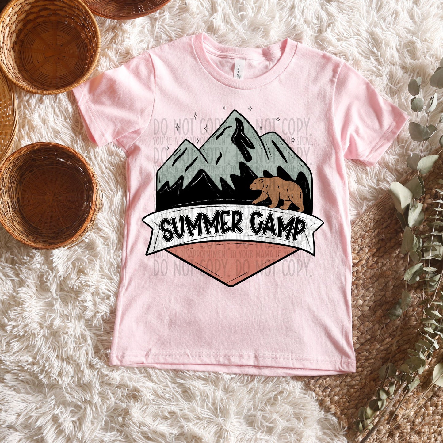 Summer Camp Mauve -DTF Transfer