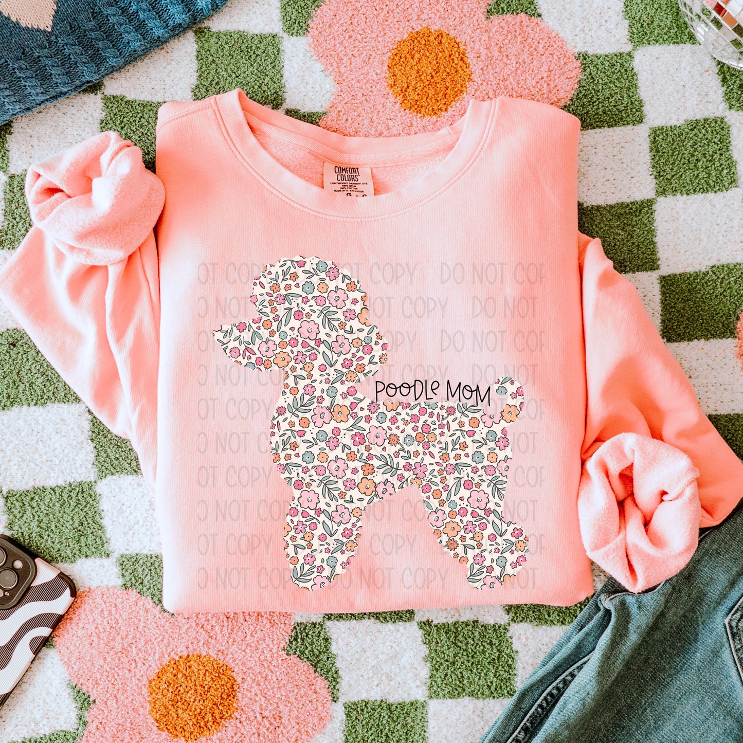 Dog Mom Floral- DTF Transfer