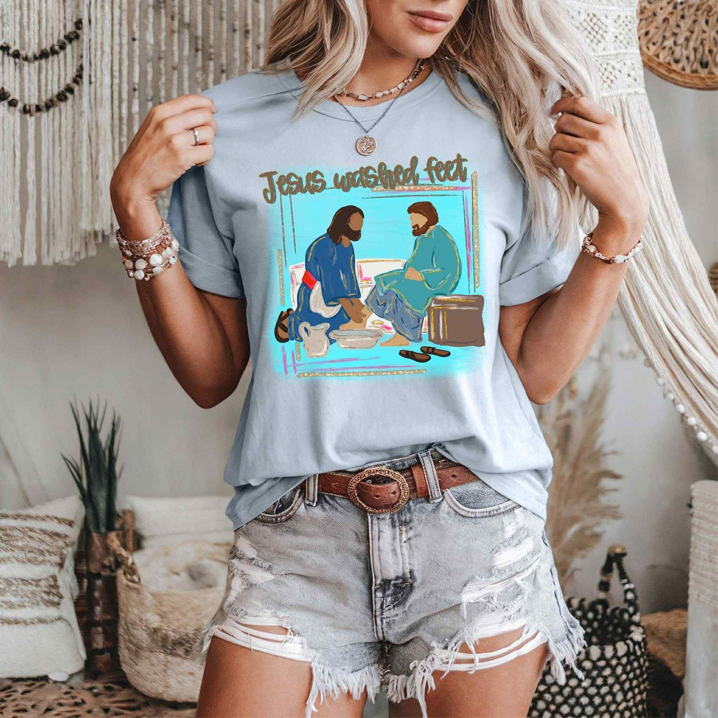 Jesus Washed Feet - DTF Transfer