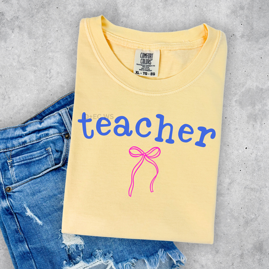 Teacher Bow - DTF Transfer