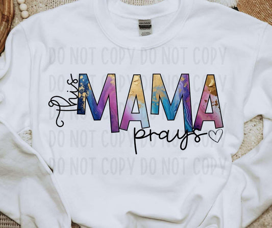 This mama prays- DTF Transfer