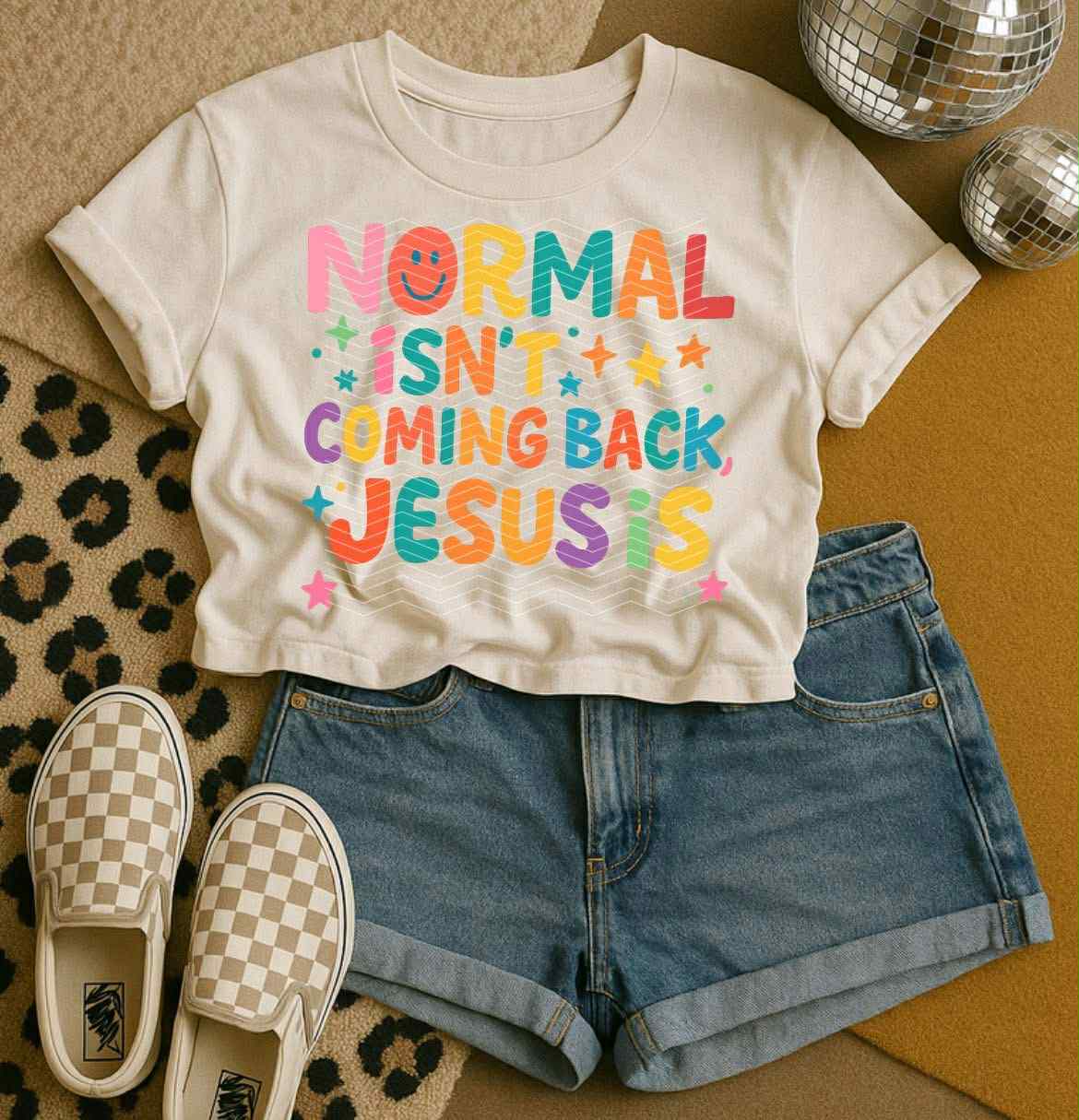 Normal isn't coming back Jesus is-DTF Transfer