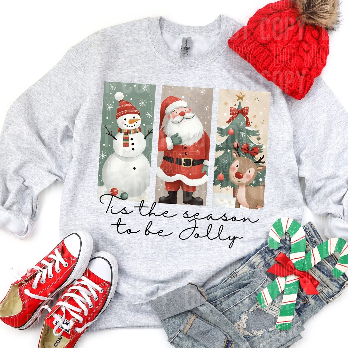 Tis the season to be Jolly Christmas -DTF Transfer