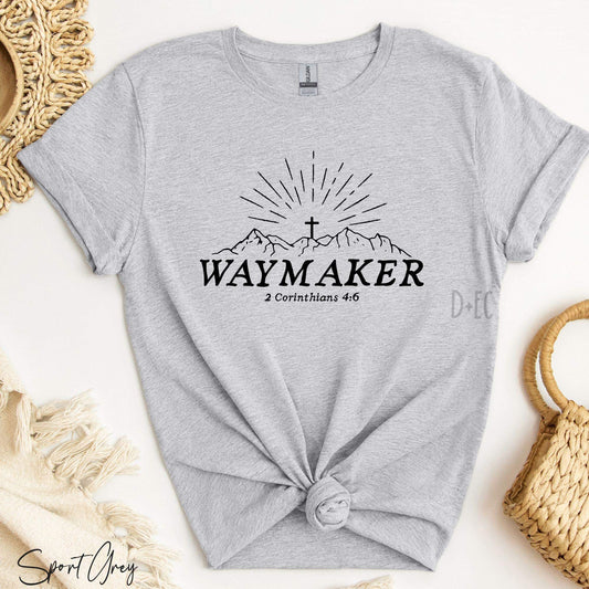 Waymaker black font- dtf transfer