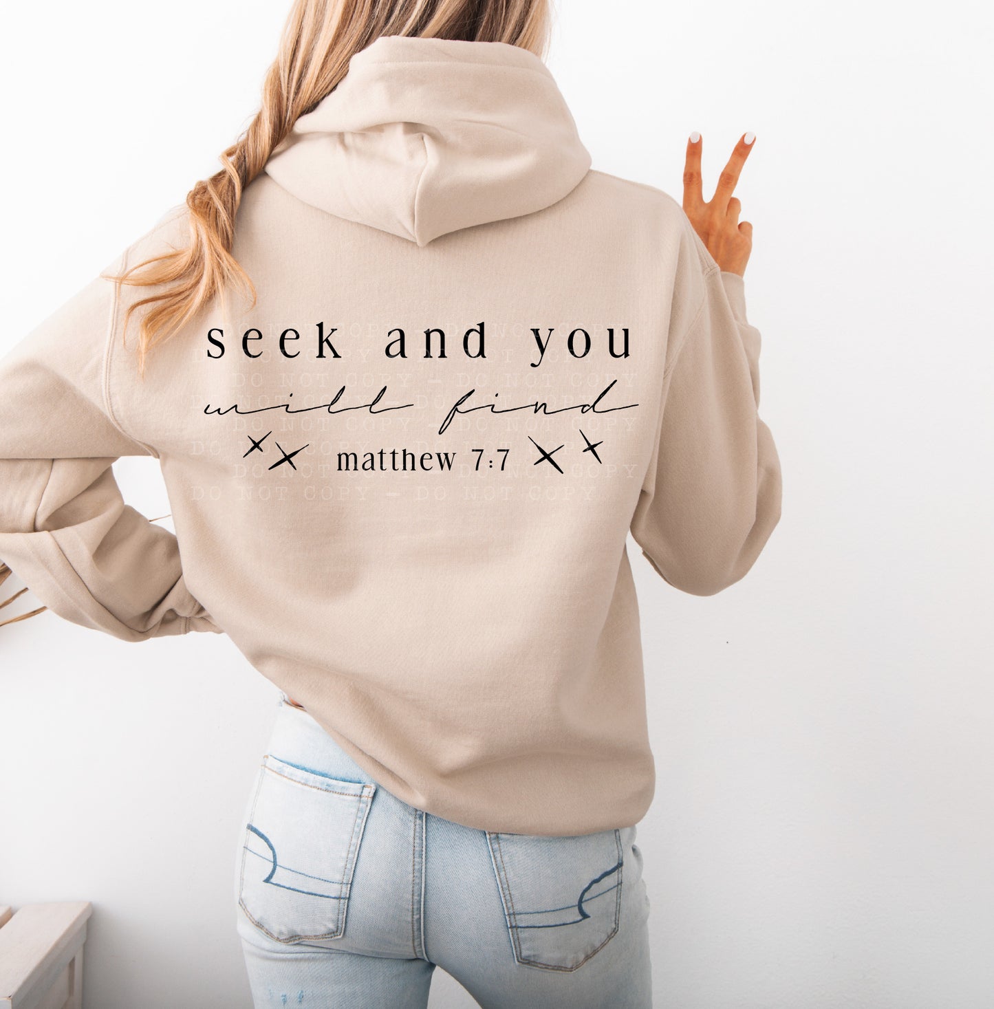 seek and you will find matthew 7:7-screenprint transfer