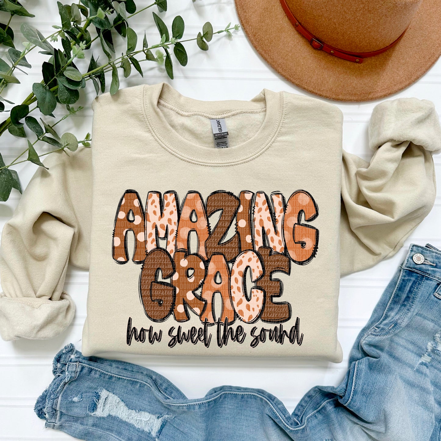 Amazing Grace how sweet the sound-DTF Transfers