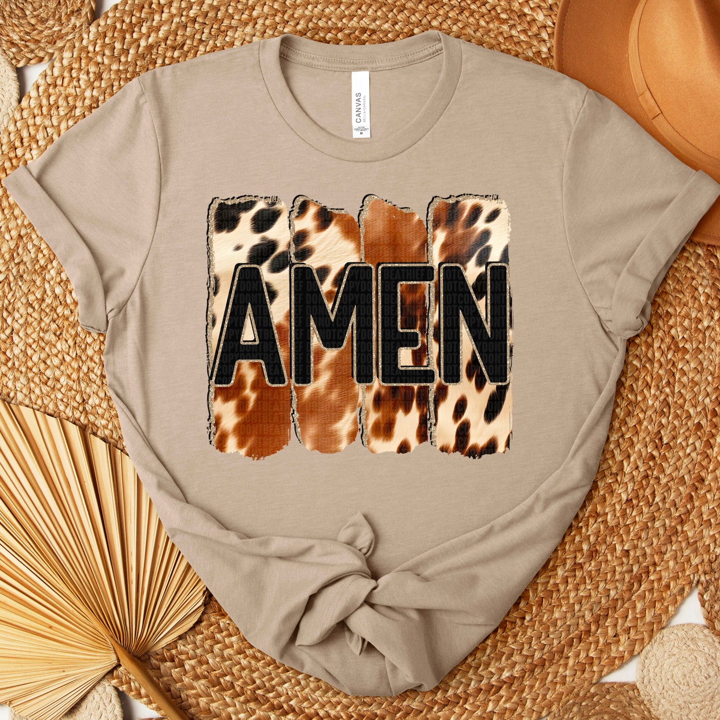 Amen cowhide-DTF Transfer
