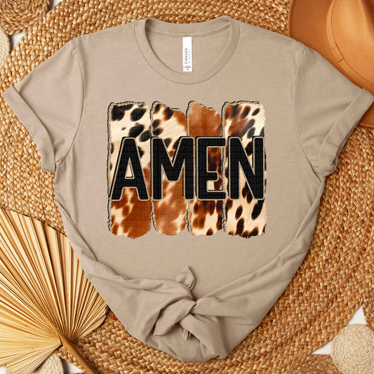 Amen cowhide-DTF Transfer