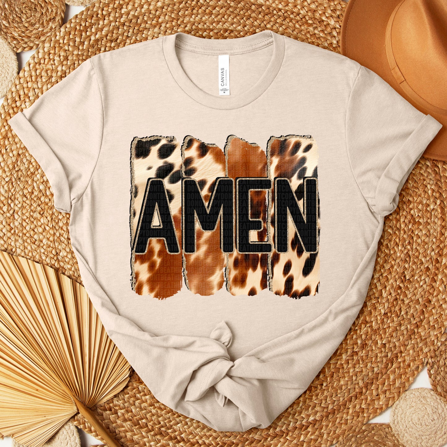 Amen cowhide-DTF Transfer