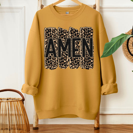Amen leopard- DTF Transfer