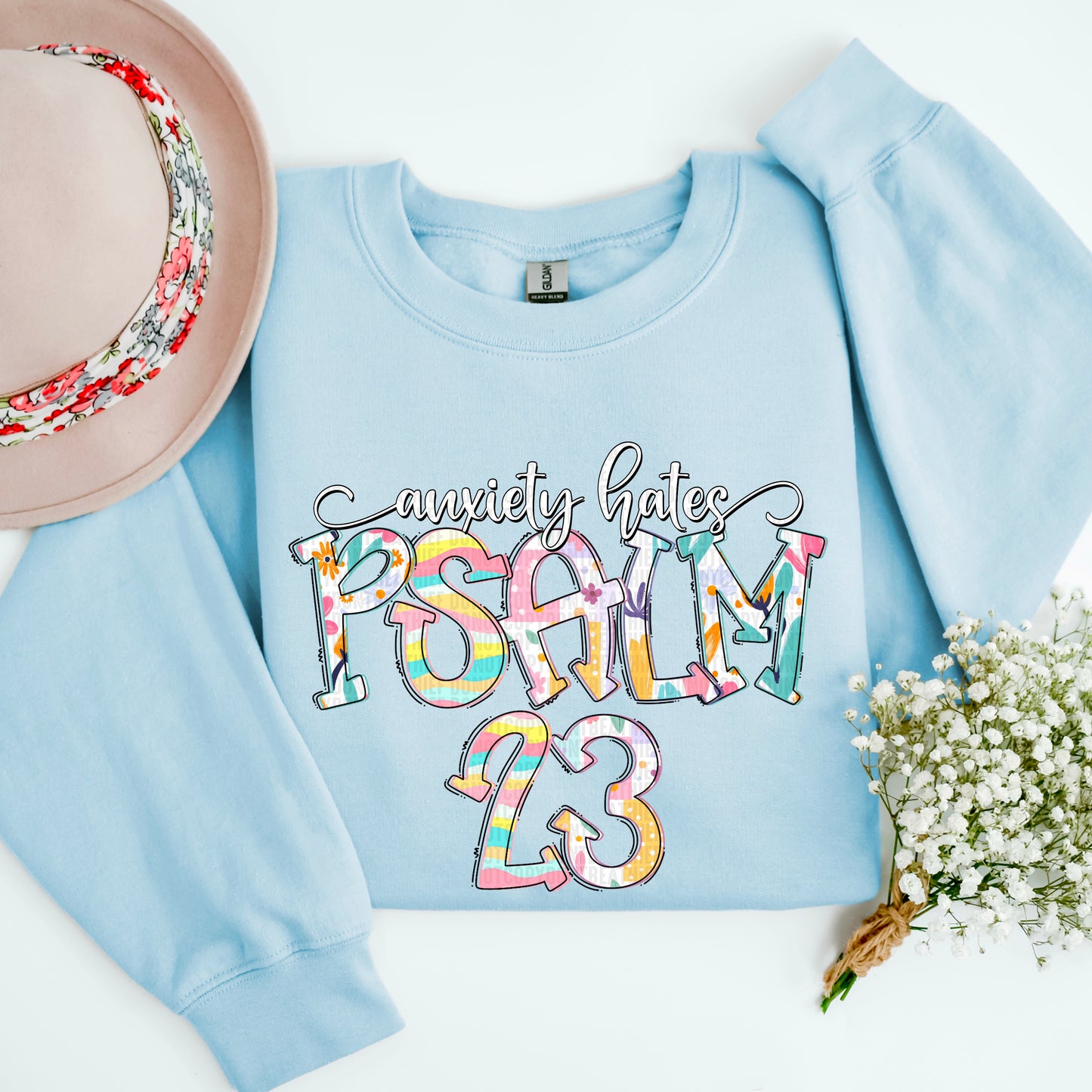 Anxiety hates Psalm 23- DTF Transfer